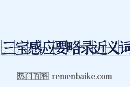 三宝感应要略录近义词是什么意思的图片